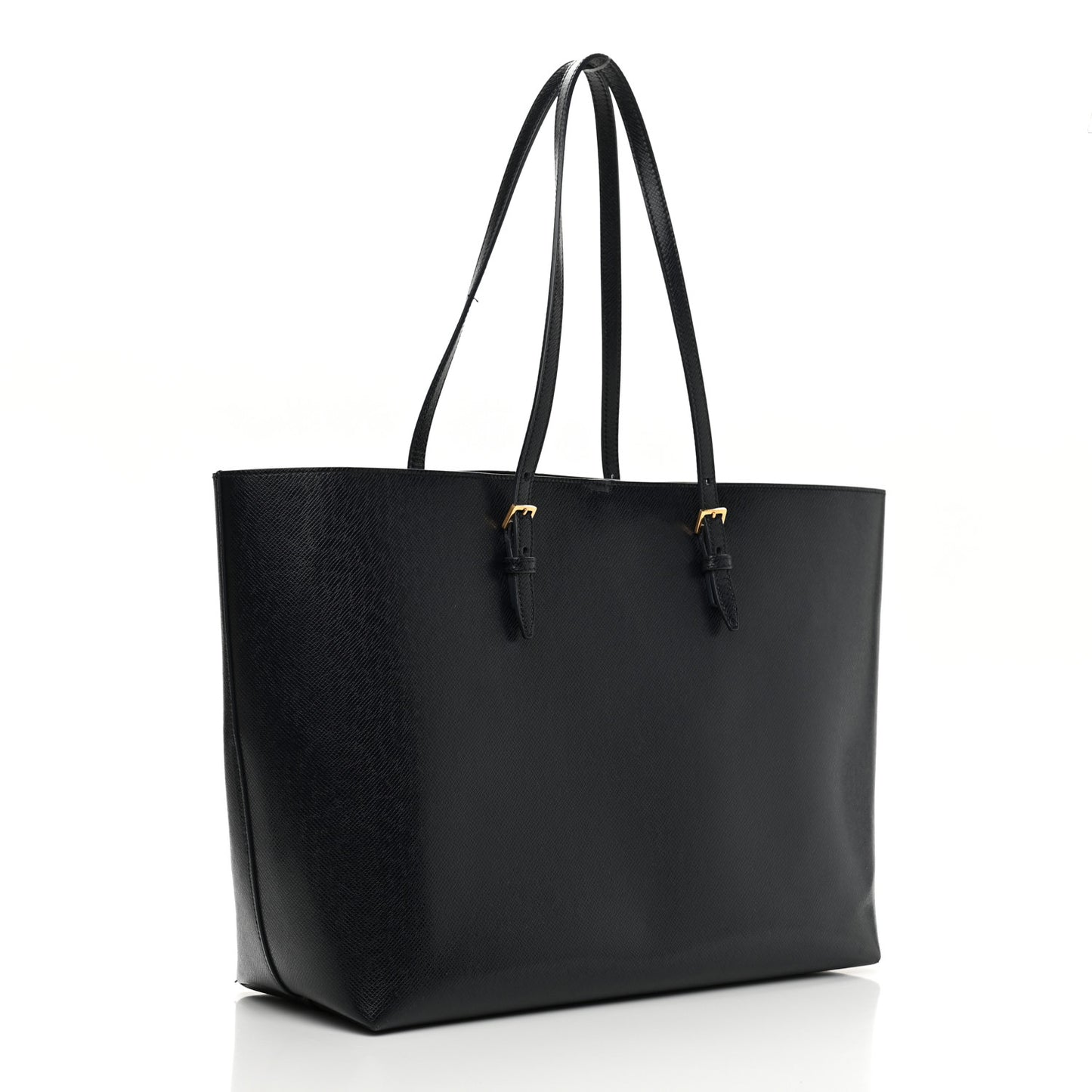 Calfskin Large Shopping Tote Deep Marine