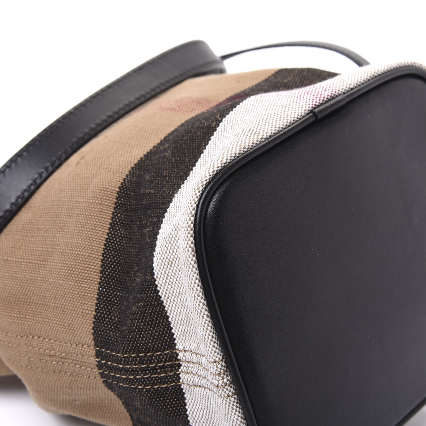 Canvas Mega Check Mini Ashby Tassel Crossbody Black