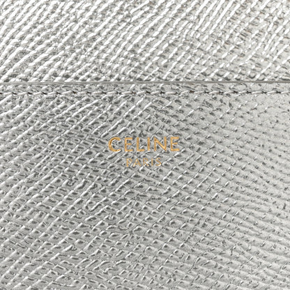 Celine Grained Calfskin Cartable Medium Briefcase Silver 6 of 9