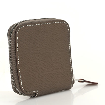 Hermes Epsom Silk'In Coin Purse Etoupe 3 of 7