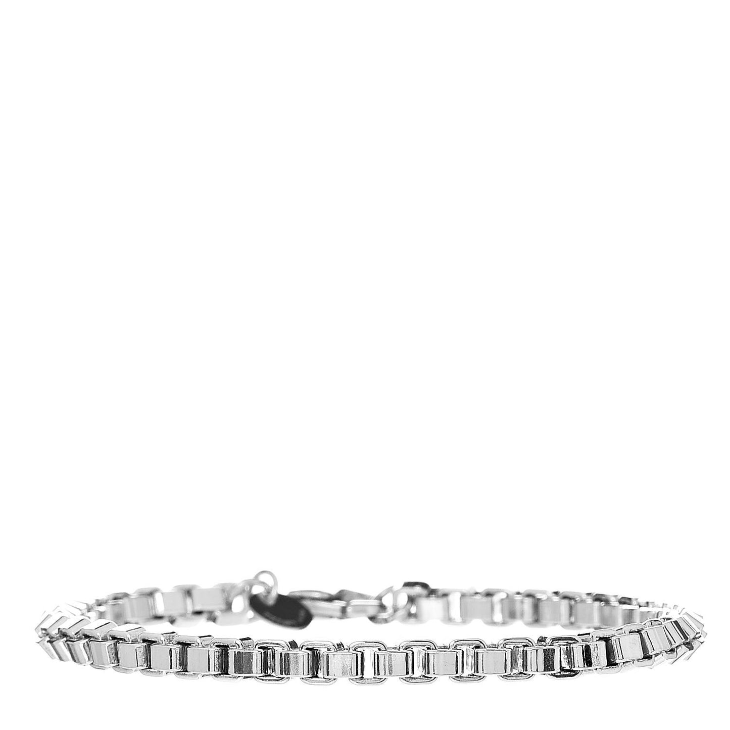 Sterling Silver 4mm Venetian Link Bracelet