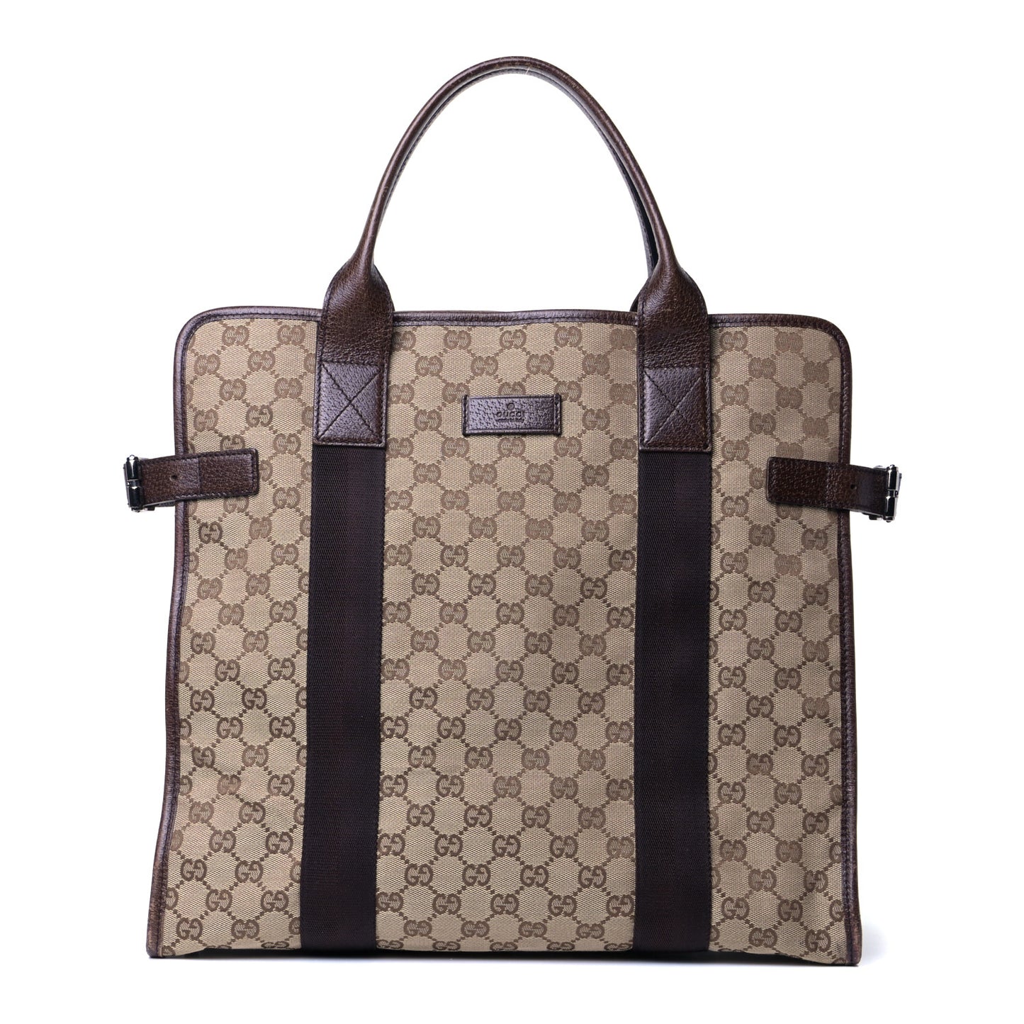Monogram Vertical Tote Dark Brown