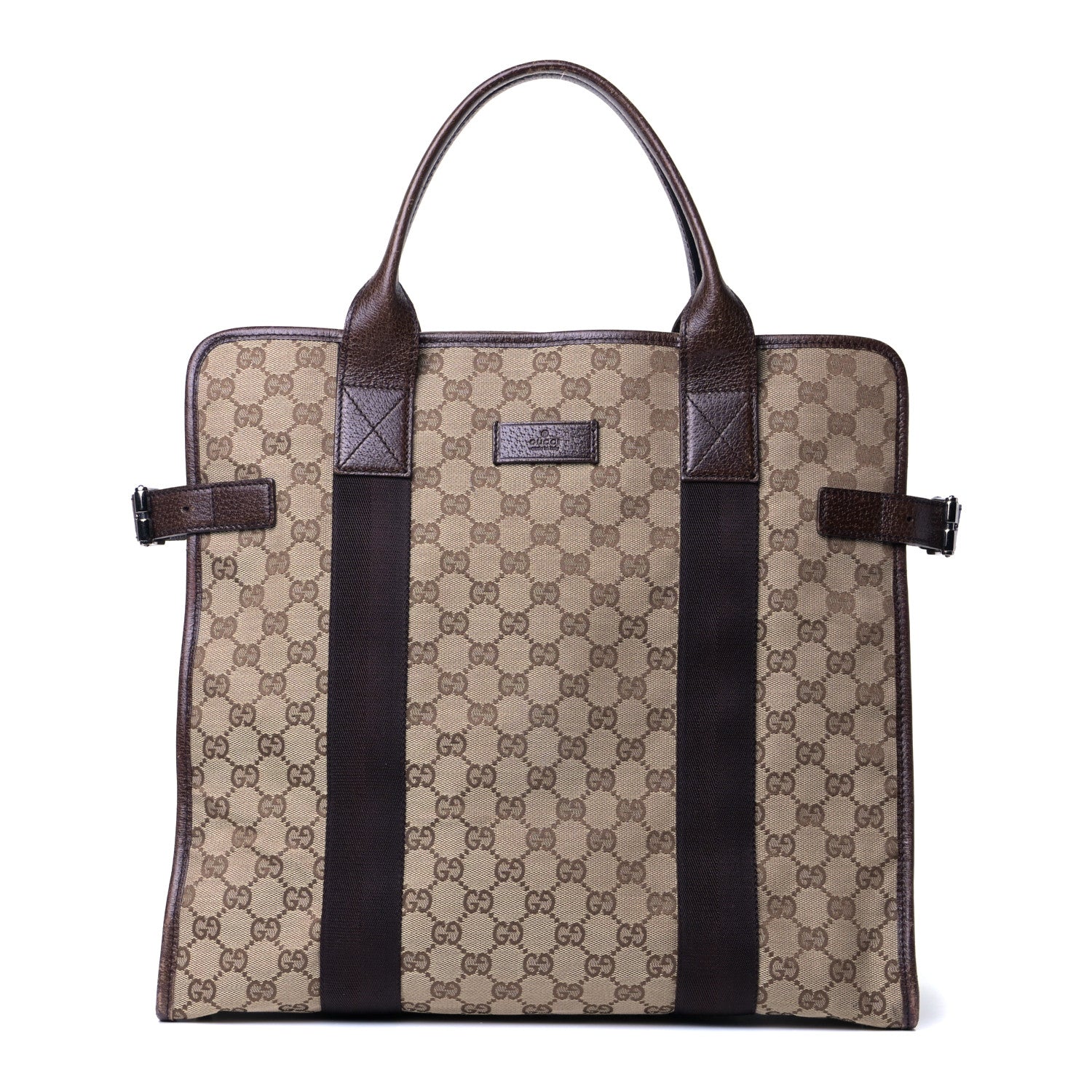 Gucci Monogram Vertical Tote Dark Brown 1 of 9