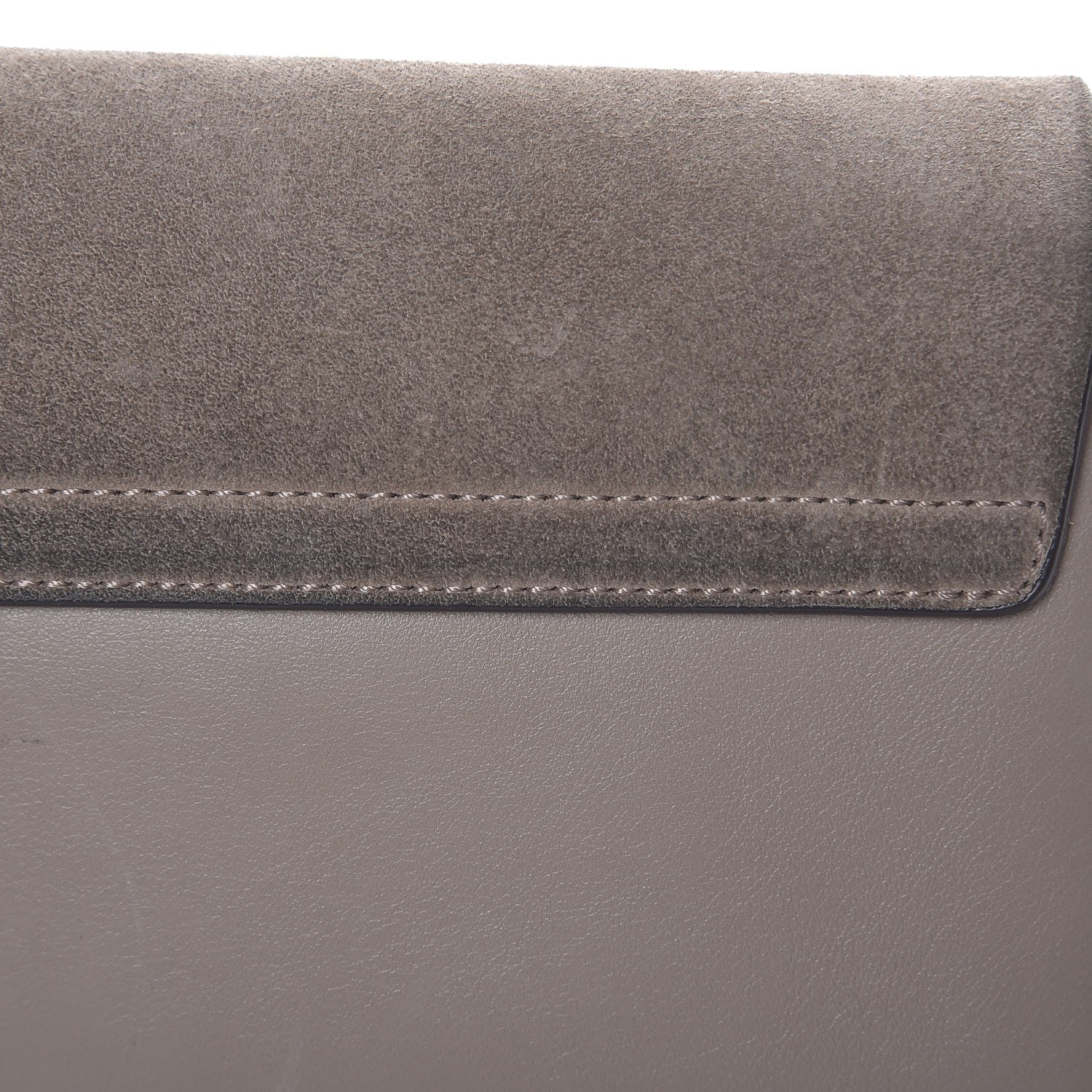 Chloe Suede Calfskin Small Faye Shoulder Bag Motty Grey 9 of 9
