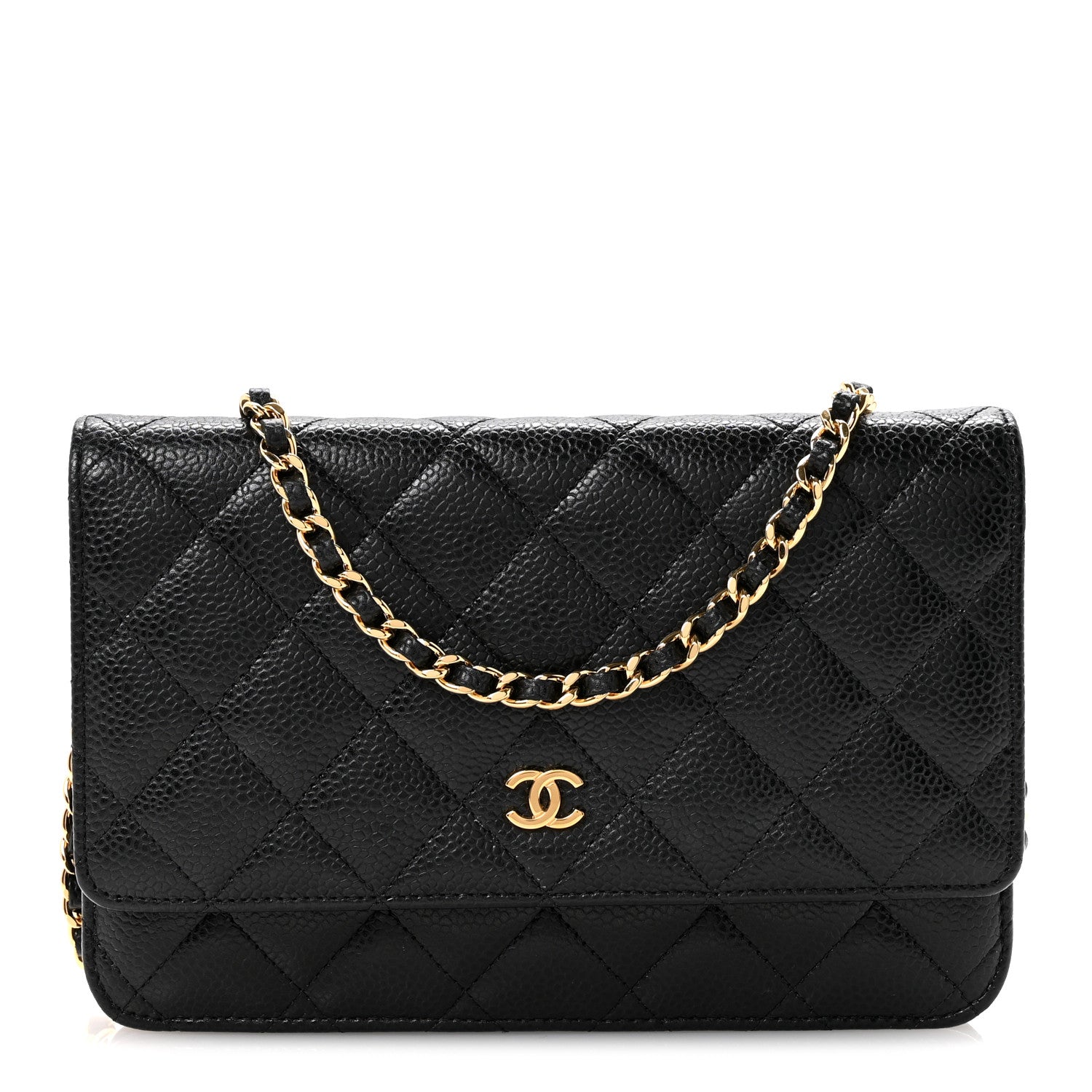 Chanel Caviar Quilted Wallet on Chain WOC Black 1 of 13