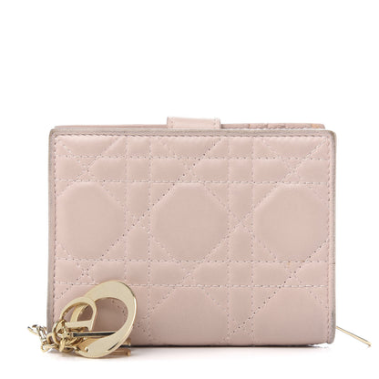 Christian Dior Lambskin Cannage Lady Dior Eden Wallet Light Pink 1 of 11