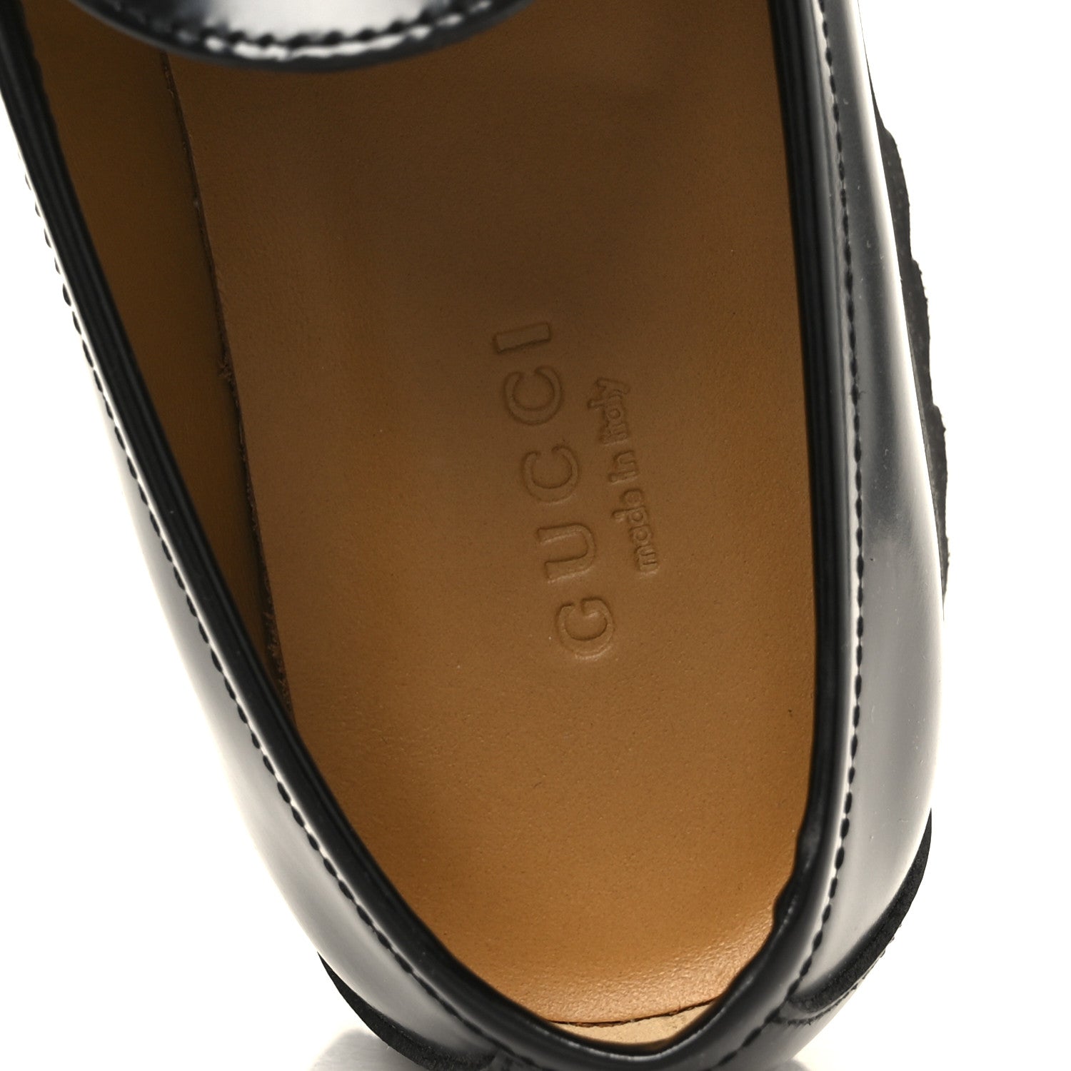 Gucci Cordovan Lux Womens Horsebit 45mm Platform Loafers 36 Black 7 of 10