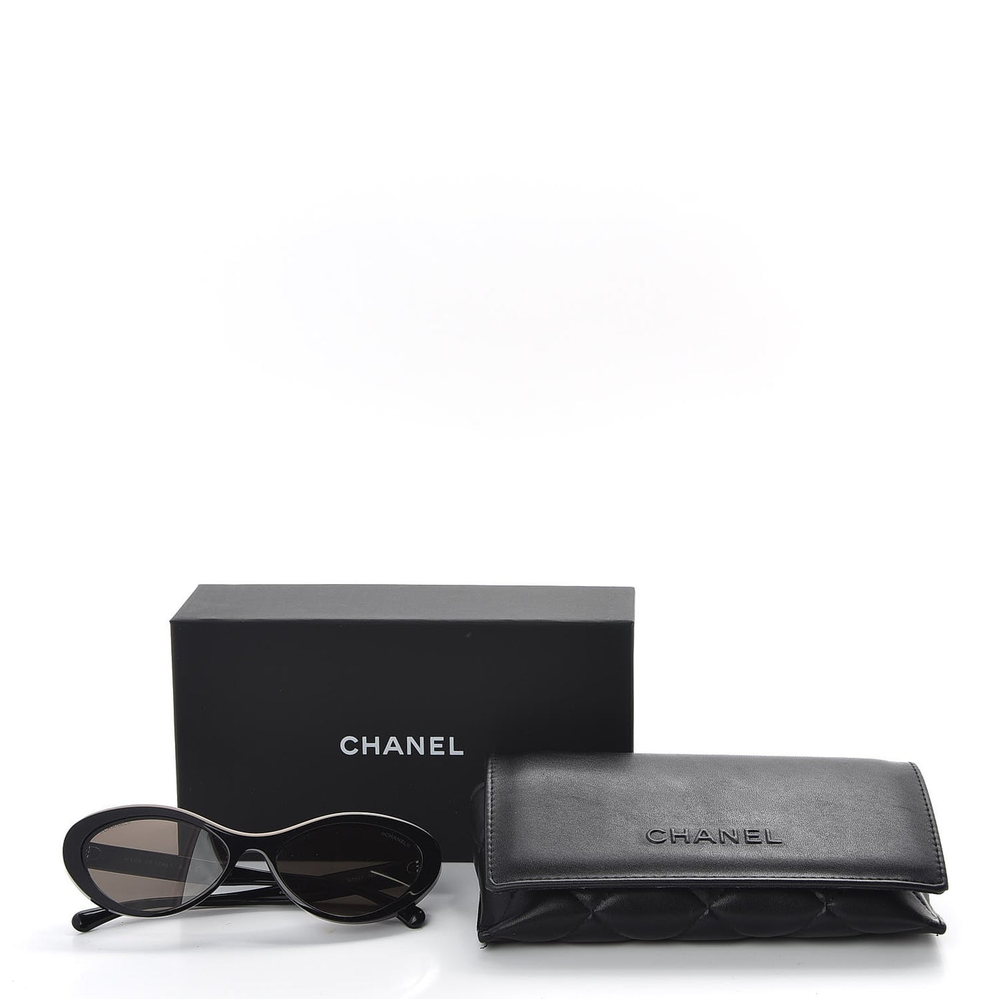Acetate Oval Sunglasses 5416 Black