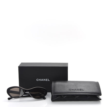 Chanel Acetate Oval Sunglasses 5416 Black 9 of 9