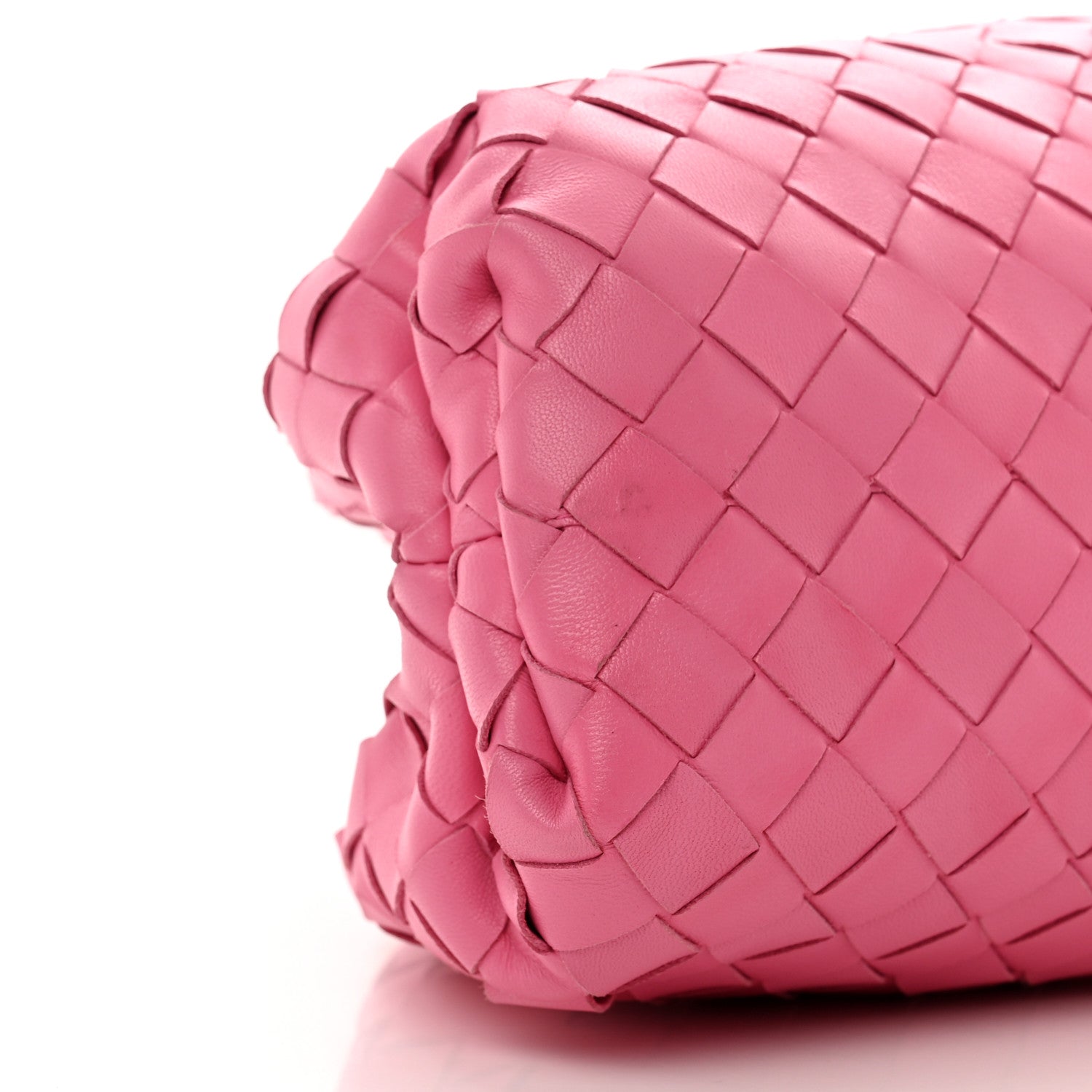 Bottega Veneta Nappa Maxi Intrecciato The Pouch Oversized Clutch Pink 8 of 9