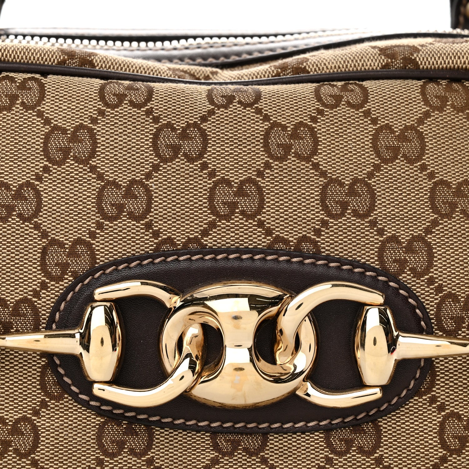 Gucci Monogram Medium Wave Boston Dark Brown 8 of 12
