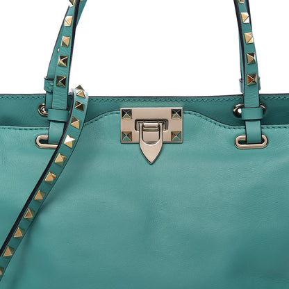 Valentino Garavani Vitello Small Rockstud Tote Colibri 6 of 8