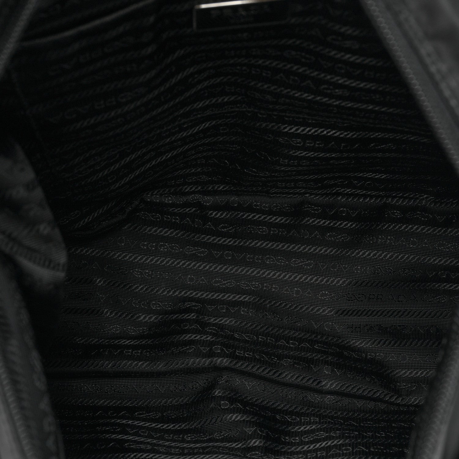 Prada Tessuto Nylon Saffiano Messenger Bag Black 5 of 10