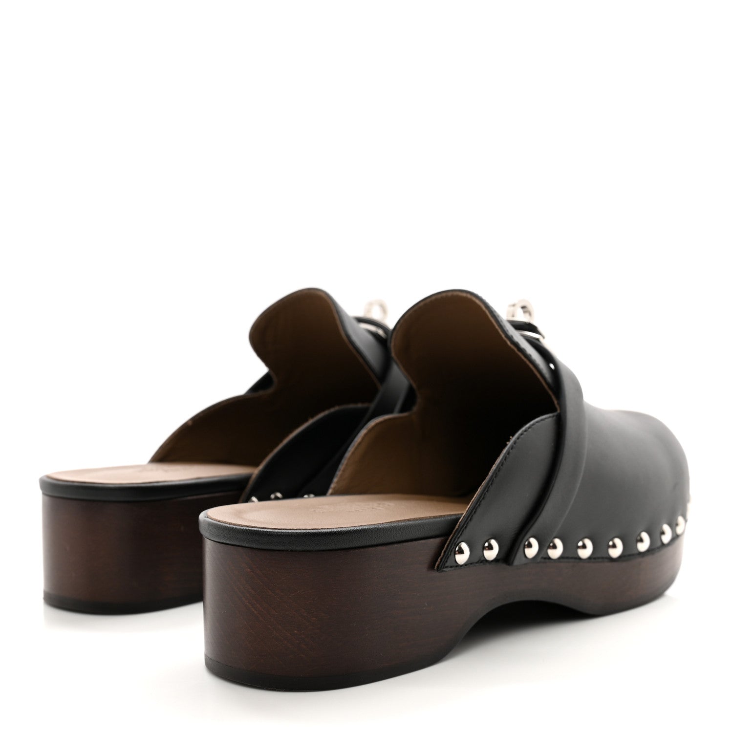 Hermes Calfskin Carlotta Mules 35 Black 4 of 11