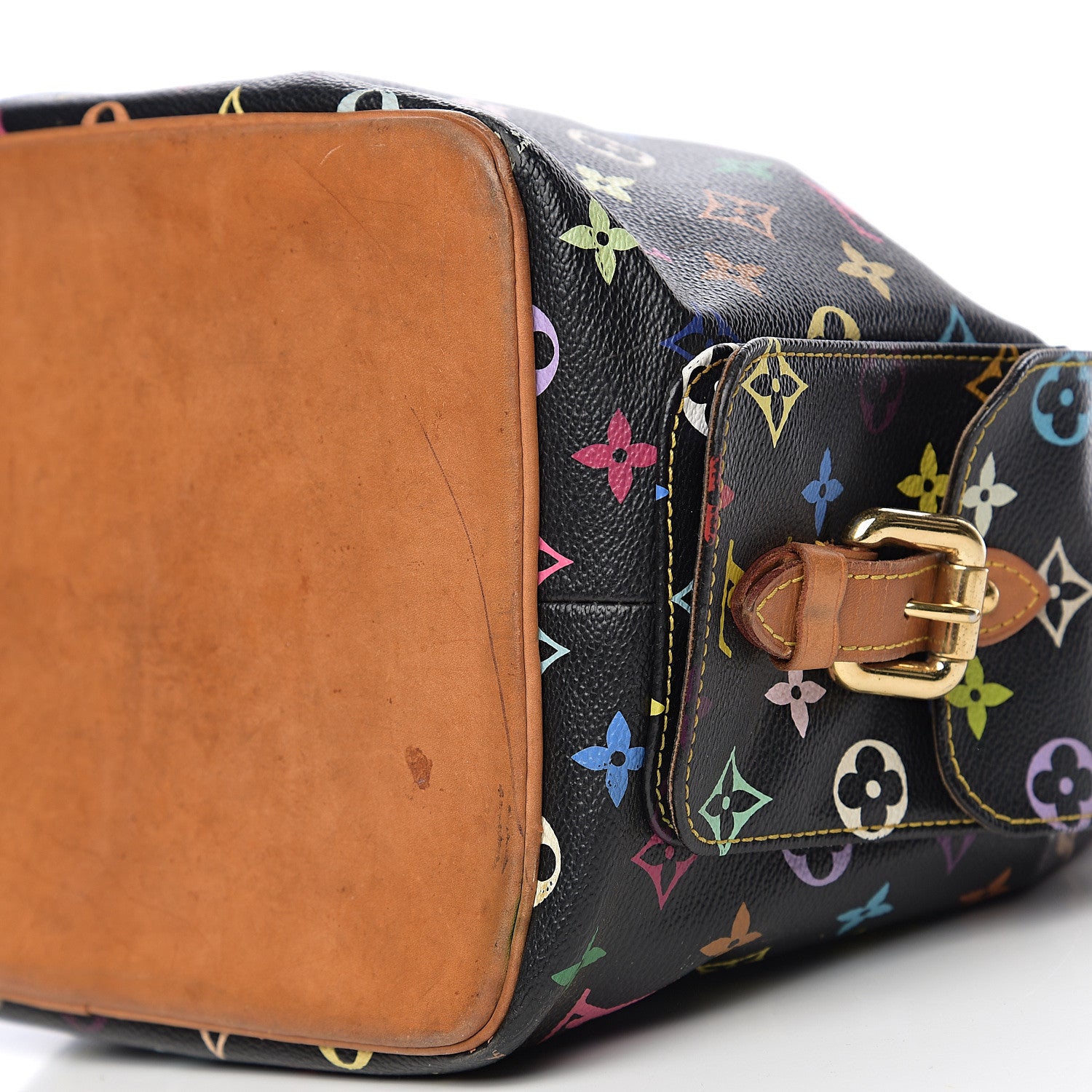 Louis Vuitton Monogram Multicolor Petit Noe Black 13 of 14