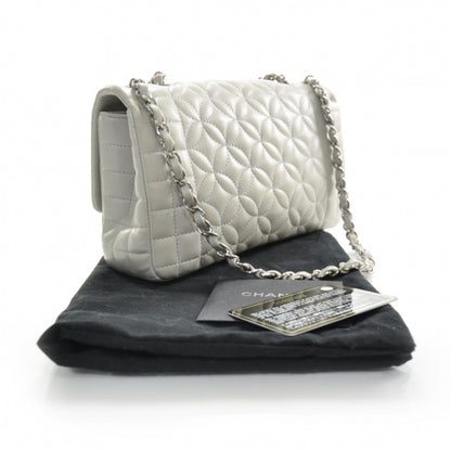 Chanel Lambskin Quilted Medium Flap Gray 3 of 11