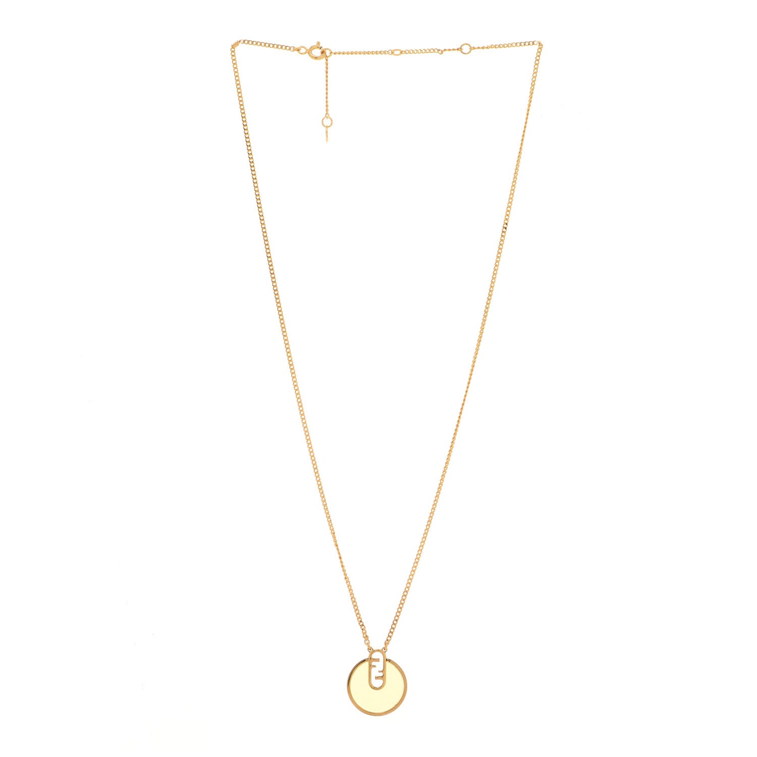 Fendi Metal Necklace Gold 3 of 7