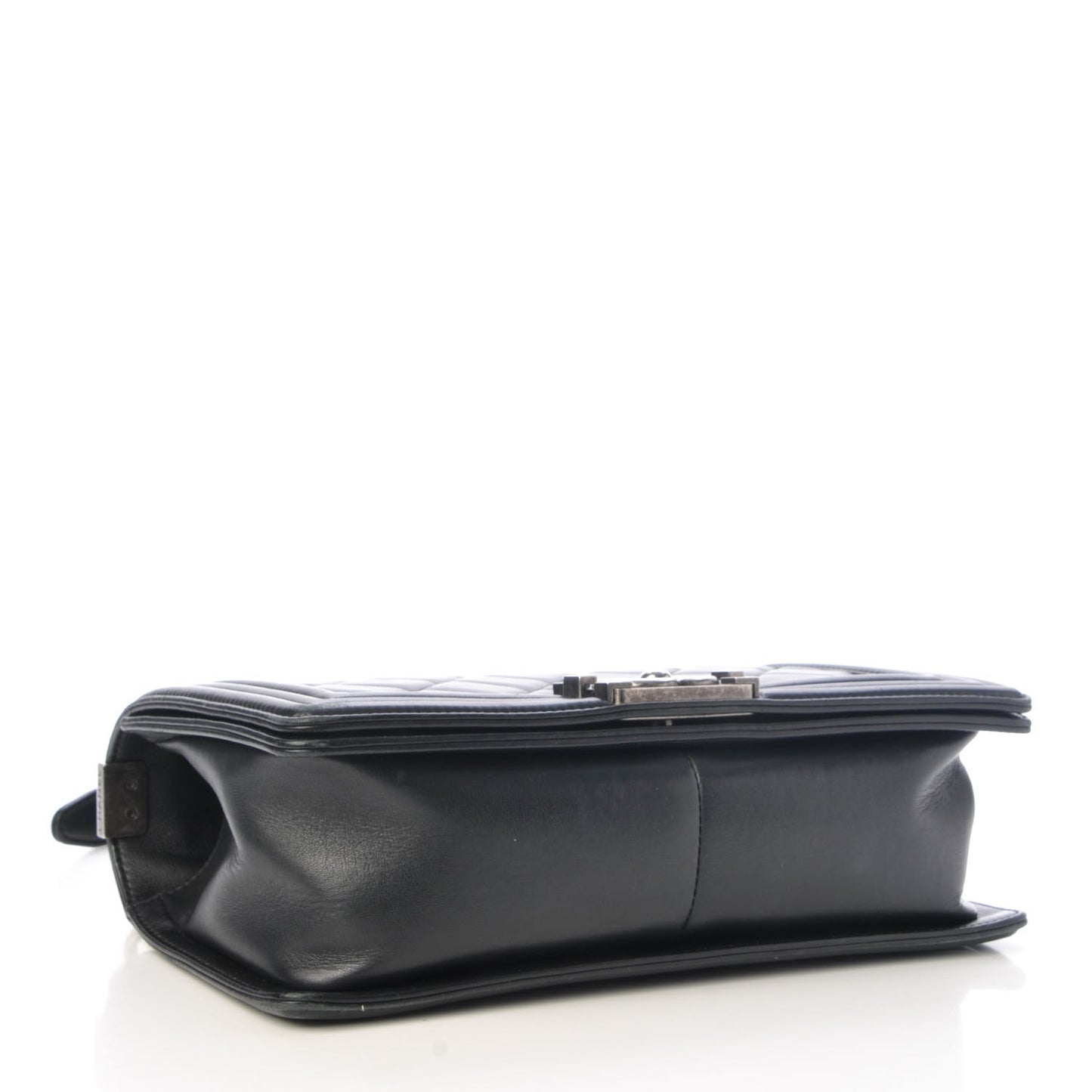 Calfskin Quilted Medium Boy Flap Black