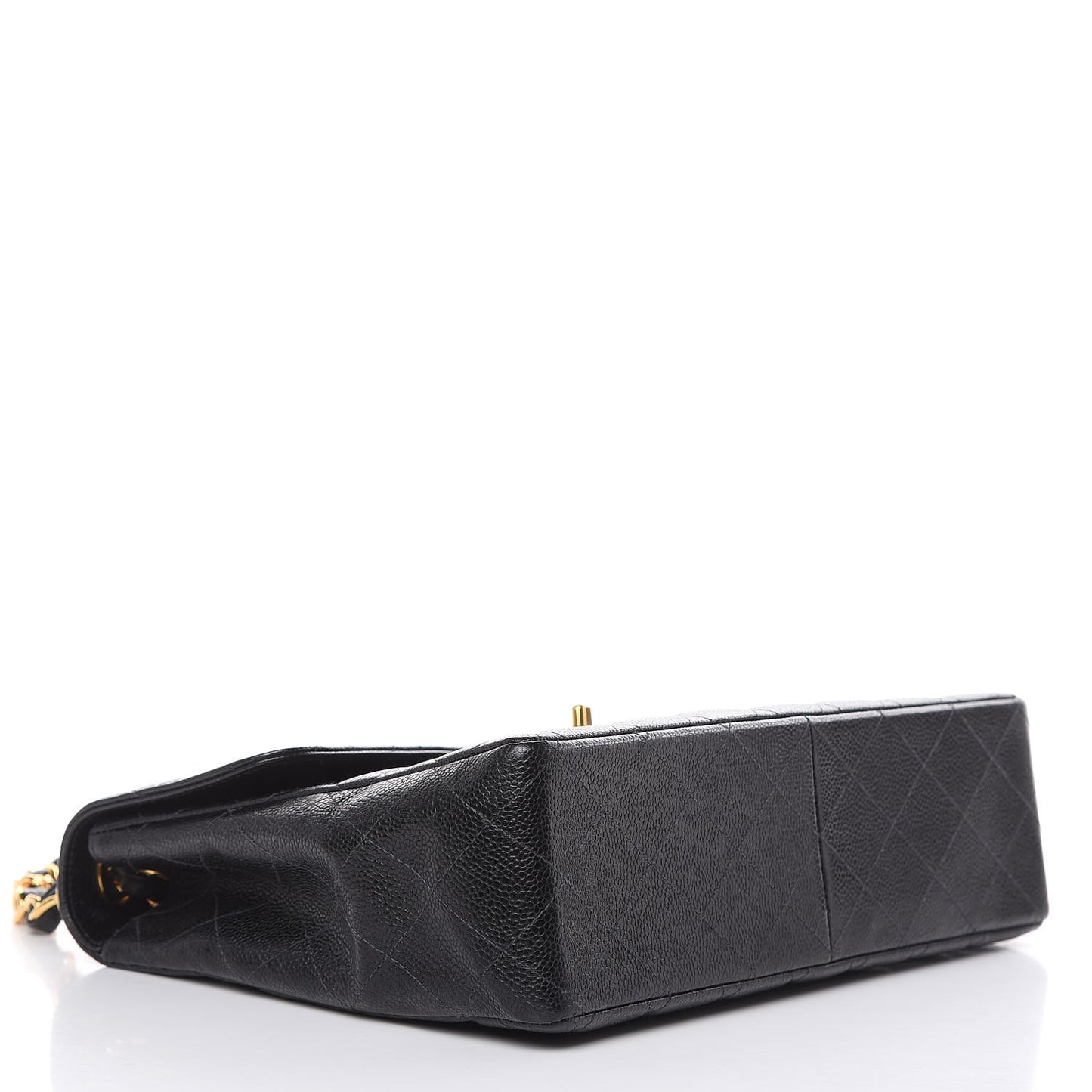 Caviar Quilted Jumbo Single Flap Black
