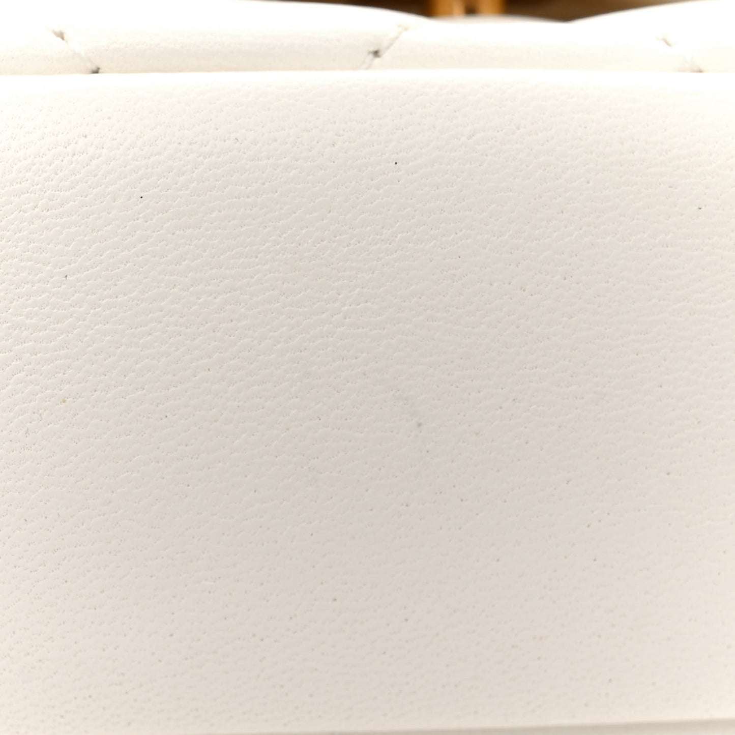 Lambskin Quilted Mini Heart Charms Flap White