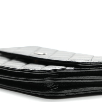 Chanel Caviar Quilted Square Wallet On Chain WOC Black 11 of 12