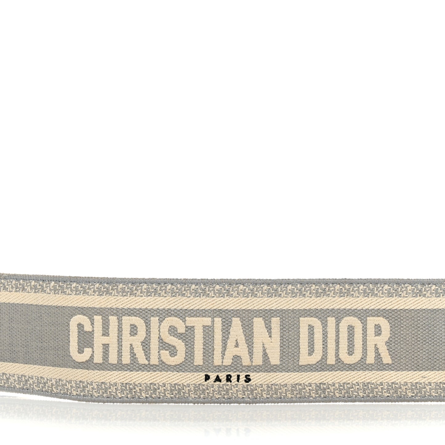 Canvas Embroidered Shoulder Strap Grey