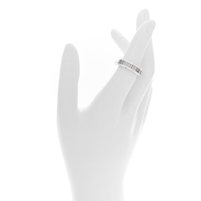 Tiffany Sterling Silver Atlas Ring 51 5.75 2 of 4