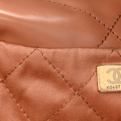 Chanel Shiny Calfskin Quilted Chanel 22 Camel 8 of 12