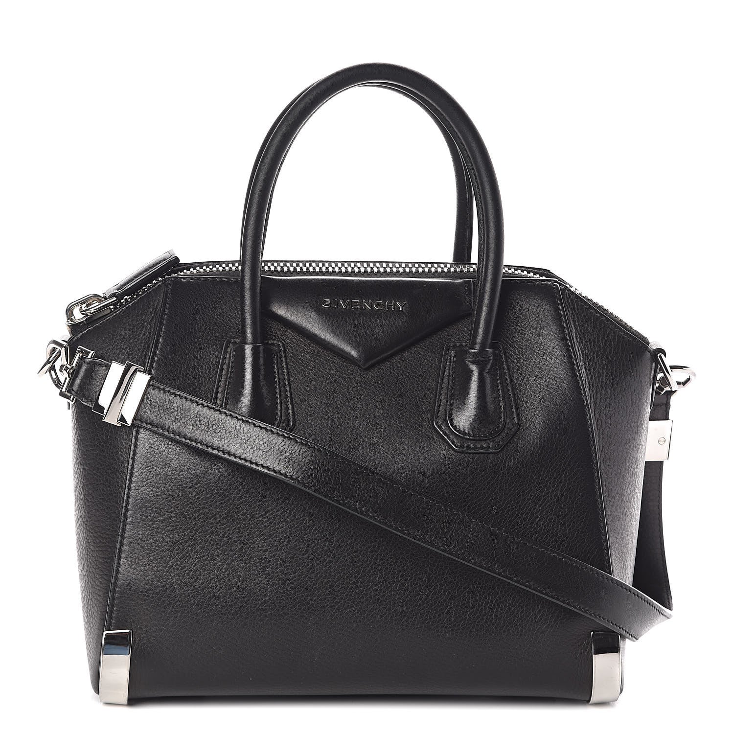 Givenchy Sugar Goatskin Small Metal Corner Antigona Black 1 of 10