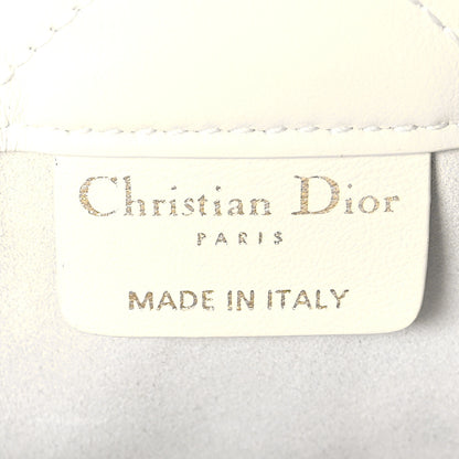 Christian Dior Calfskin Macrocannage Mini Book Tote White 6 of 11