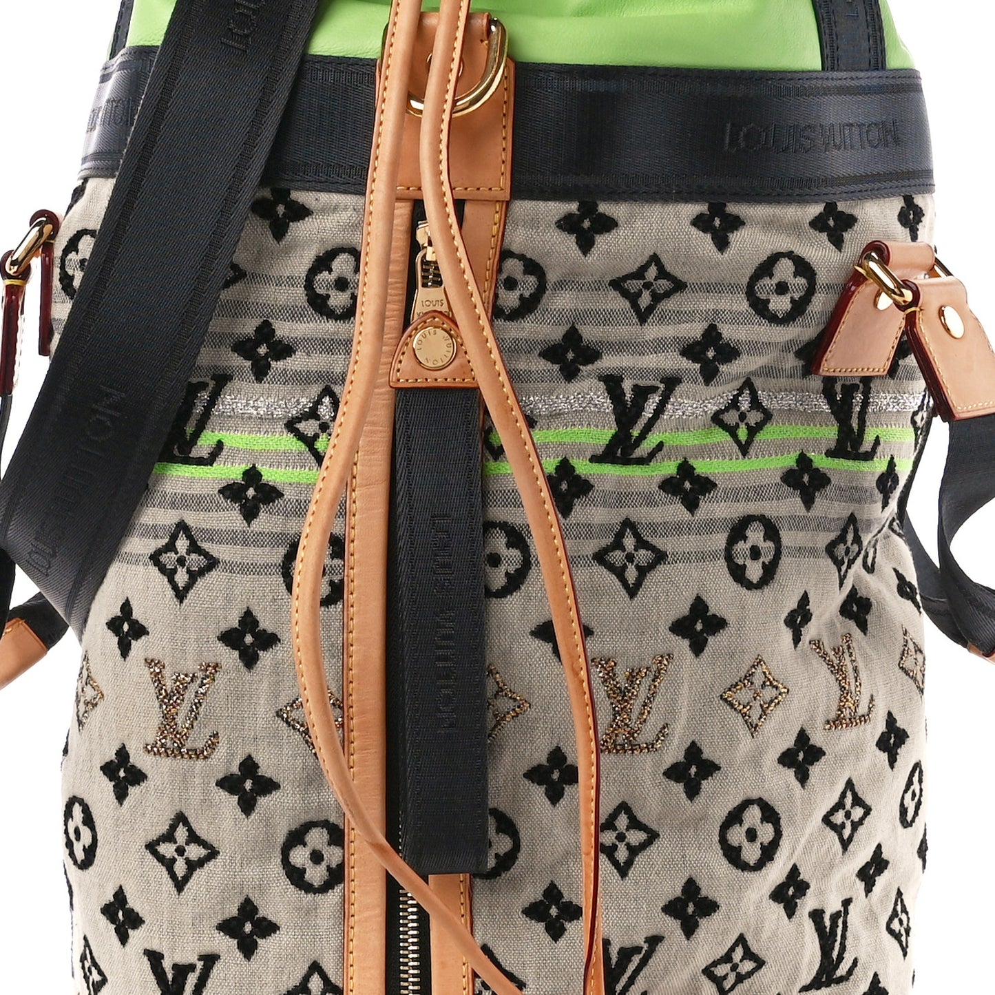 Fabric Jacquard Monogram Cheche Gypsy PM Vert