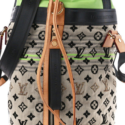Louis Vuitton Fabric Jacquard Monogram Cheche Gypsy PM Vert 10 of 12