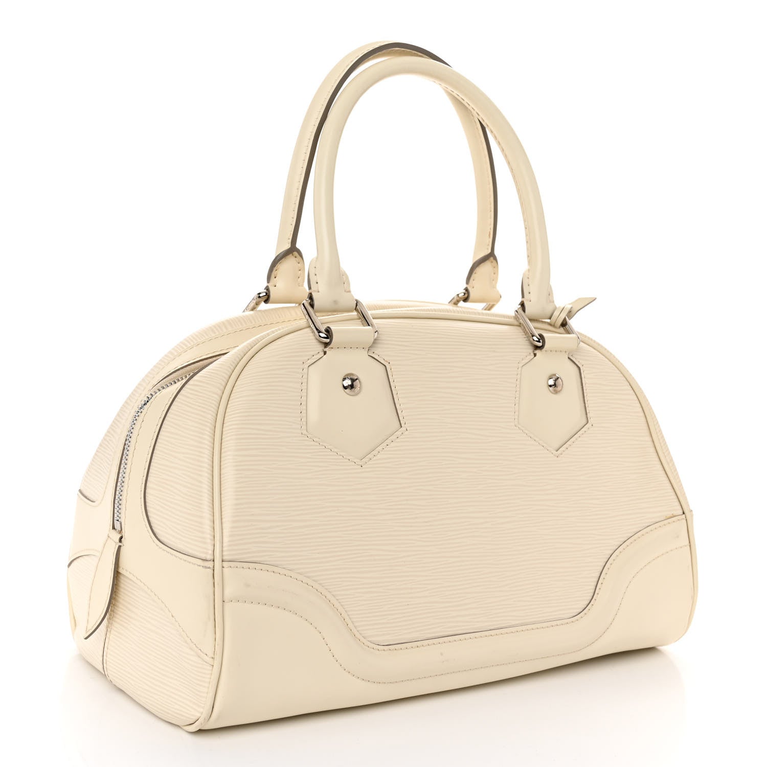 Louis Vuitton Epi Bowling Montaigne PM Ivory 3 of 10