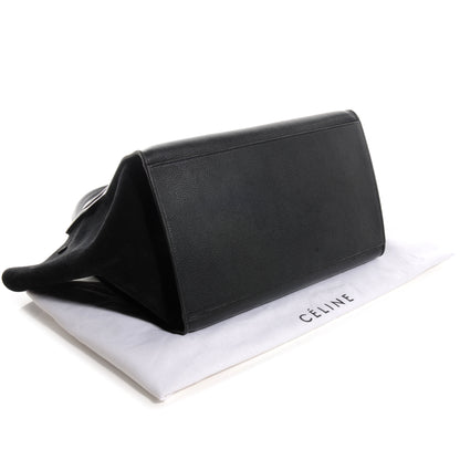 Celine Calfskin and Suede Large Trapeze Black 4 of 9