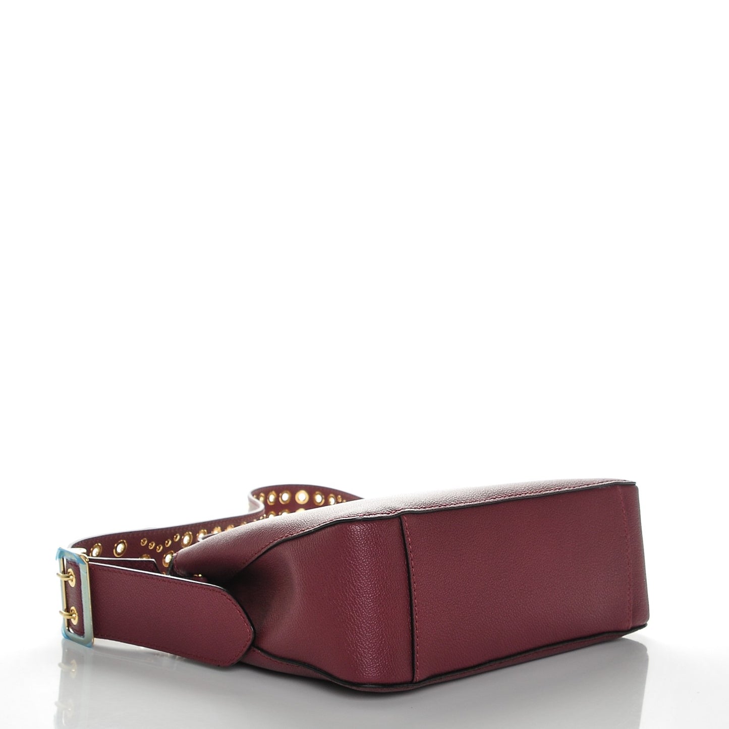 Soft Grain Calfskin House Check Small Helmsley Crossbody Dark Plum