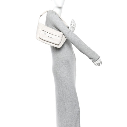 Balenciaga Arena Lambskin Raver Shoulder Bag Nacre 2 of 10
