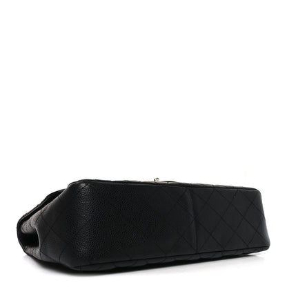 Chanel Caviar Quilted Jumbo Single Flap Black 4 of 10