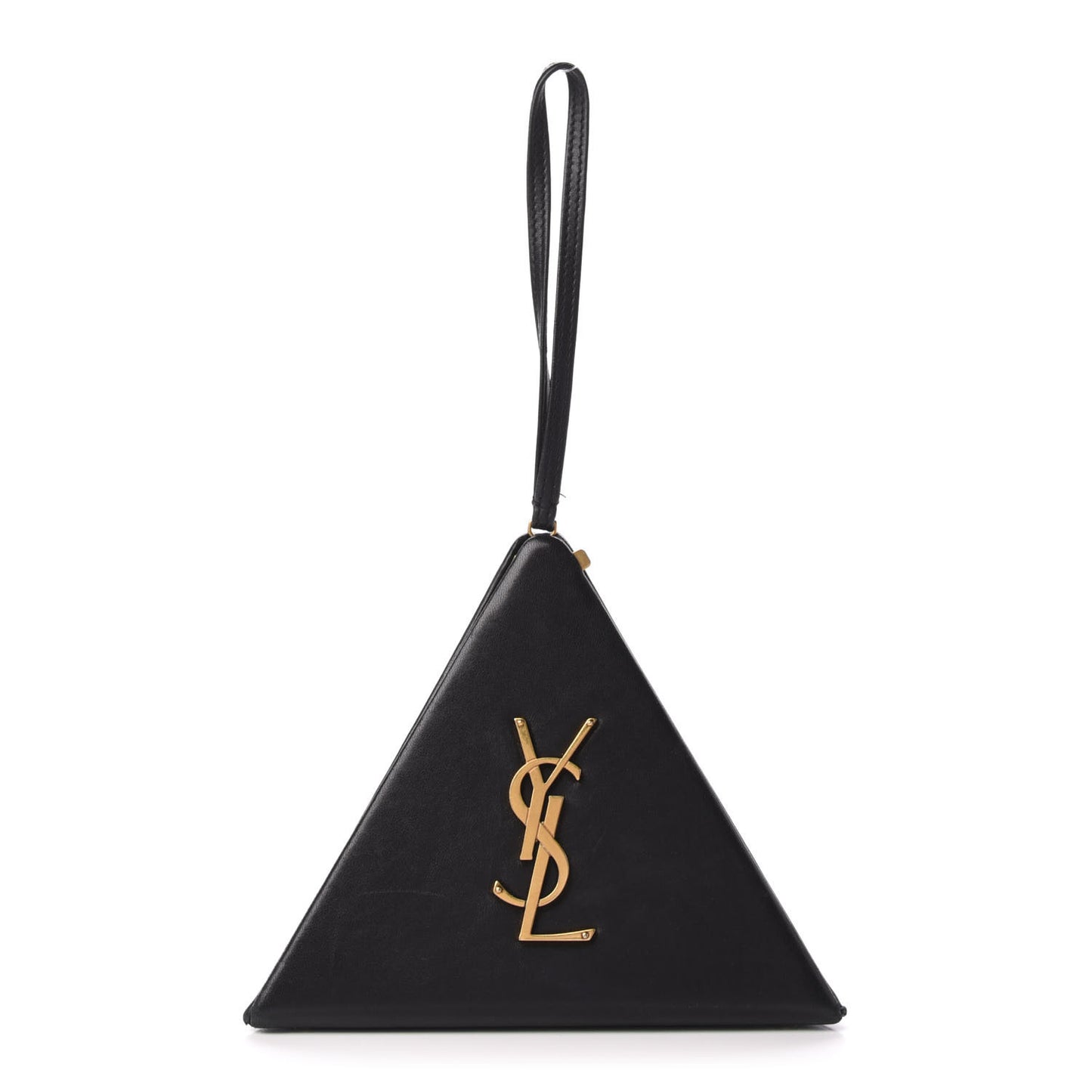 Lambskin Pyramid Clutch Black