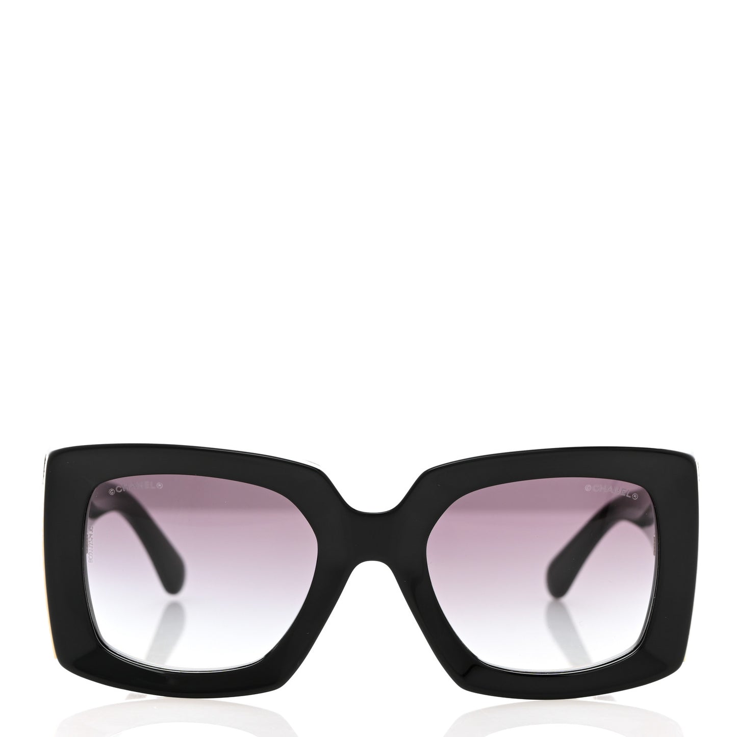 Acetate Rectangle Sunglasses 5435 Black