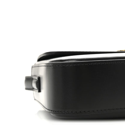 Celine Shiny Calfskin Triomphe Shoulder Bag Black 9 of 10