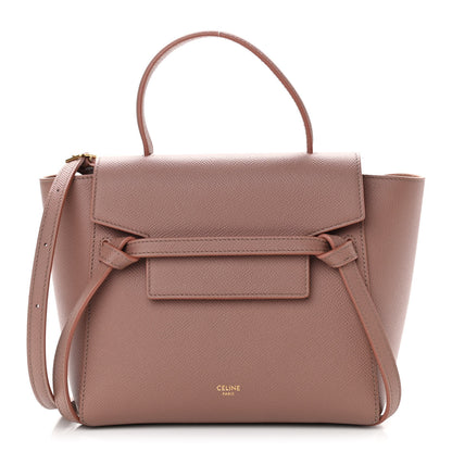 Celine Grained Calfskin Nano Belt Bag Antique Rose 1 of 12