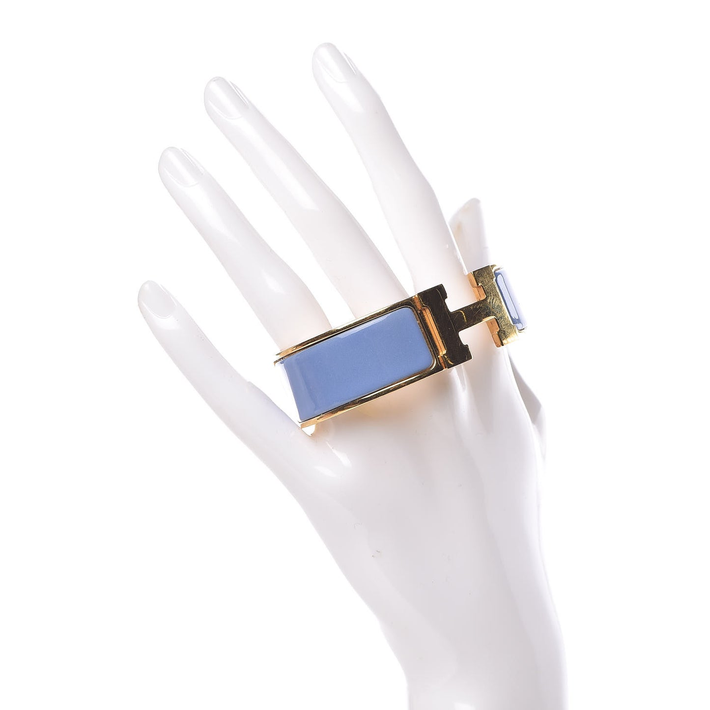 Enamel Wide Clic Clac H Bracelet GM Lilac