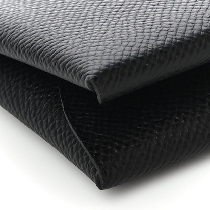 Hermes Epsom Calvi Duo Card Case Black 8 of 10
