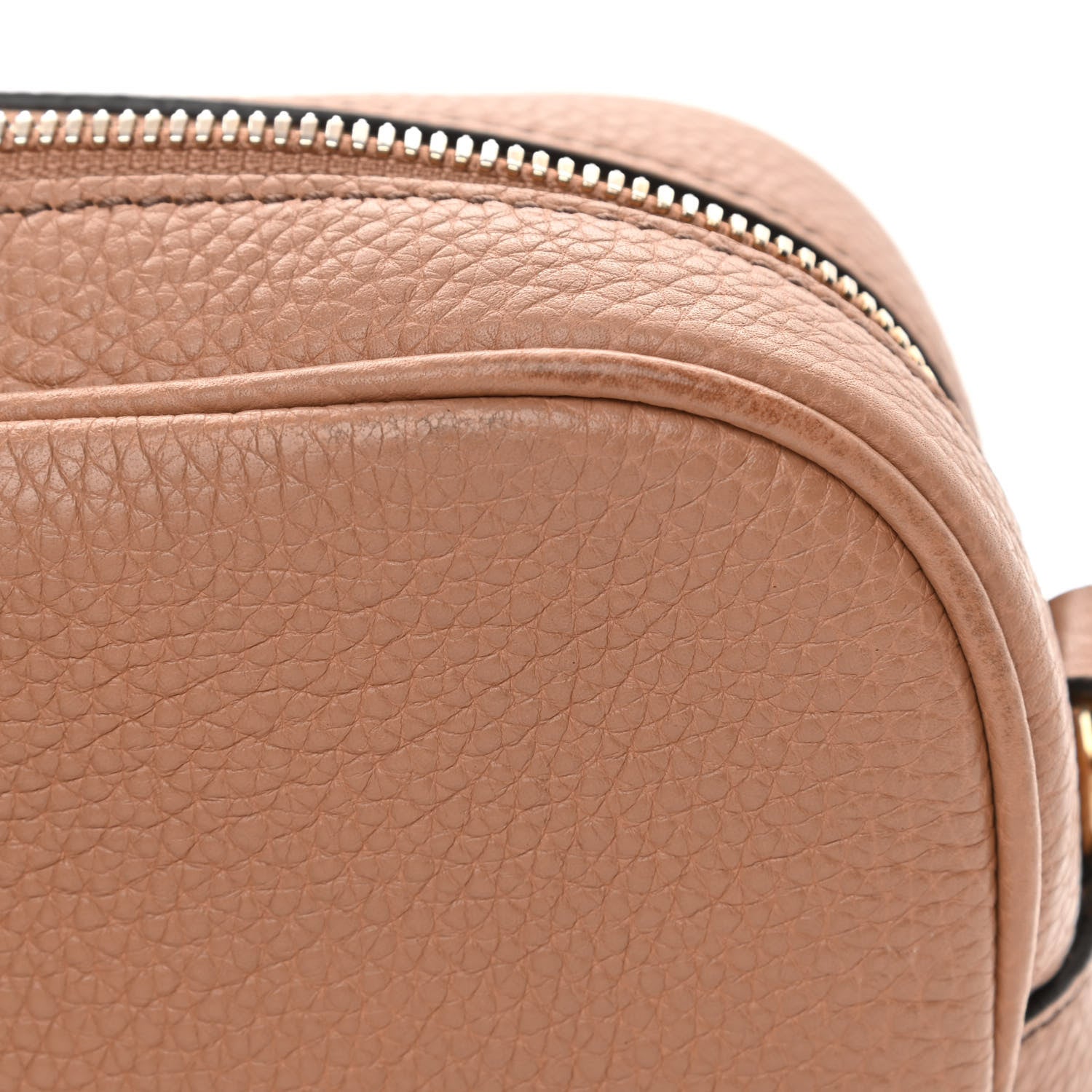 Gucci Pebbled Calfskin Small Soho Disco Bag Camelia 12 of 14