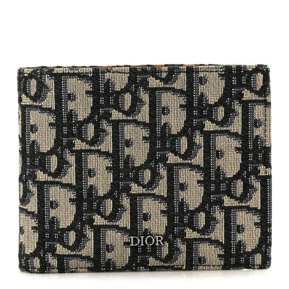 Christian Dior Oblique Compact Wallet Blue 1 of 12