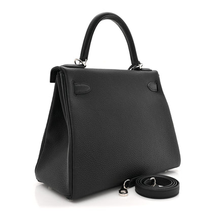 Hermes Togo Kelly Retourne 28 Black 3 of 11