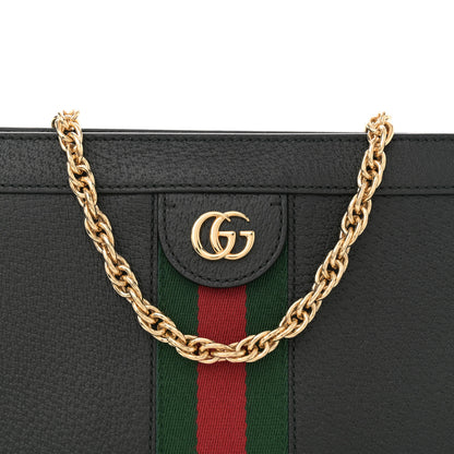 Gucci Calfskin GG Web Small Ophidia Chain Shoulder Bag Black 8 of 10