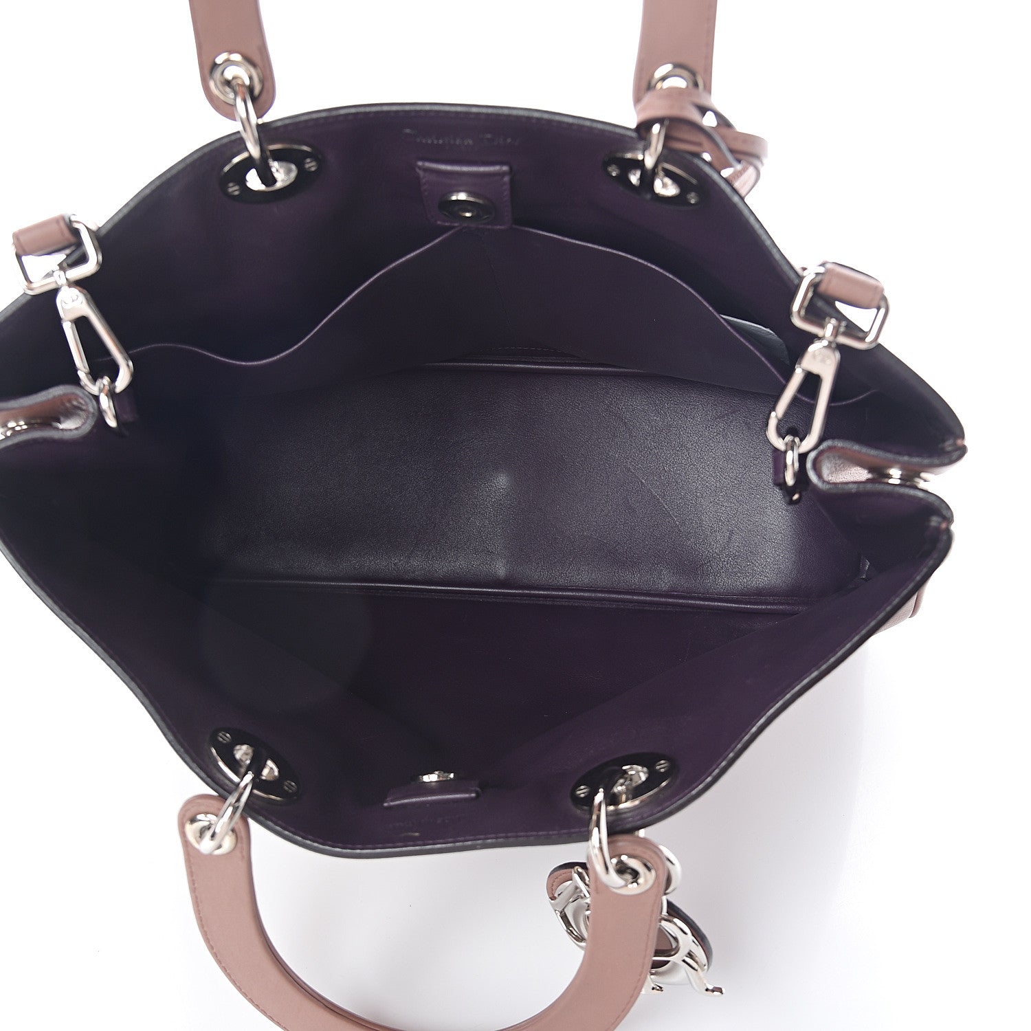 Christian Dior Smooth Calfskin Large Diorissimo Tote Petale 4 of 8