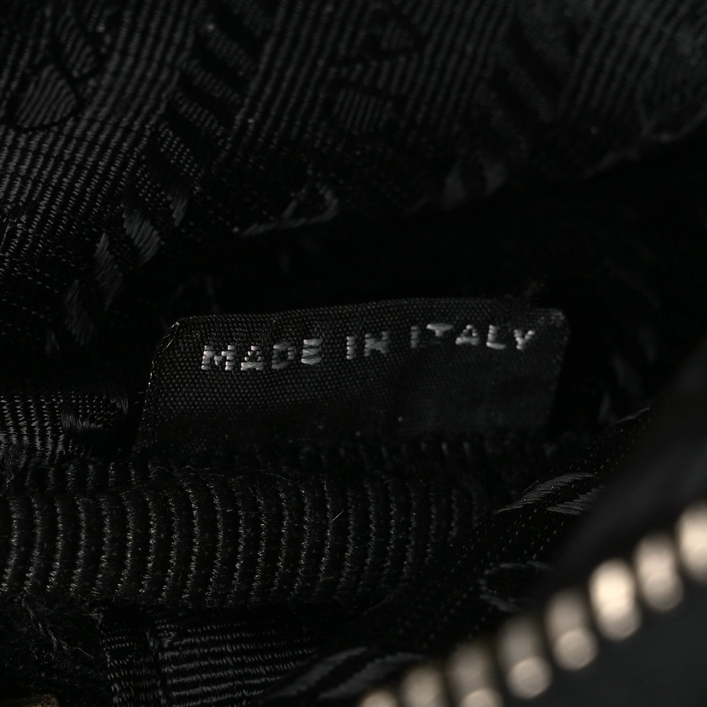 Nylon Saffiano Double Zip Camera Bag Black