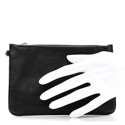 Chanel Calfskin CC Small Cosmetic Case Black 2 of 9